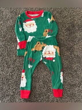 Carters Christmas Baby Boy Pajama Size 12M 0419